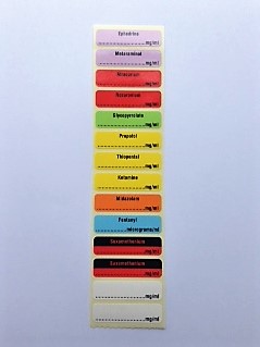 Emergency Department Syringe Labels (RSI Labels)
