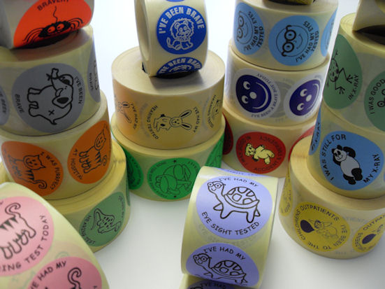Stock Childrens labels