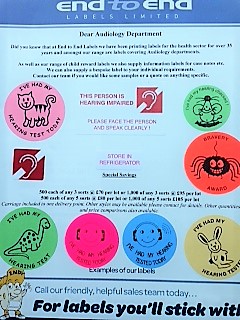 Audiology Labels 